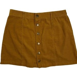 Bongo Corduroy Micro-Mini Skirt Size Medium